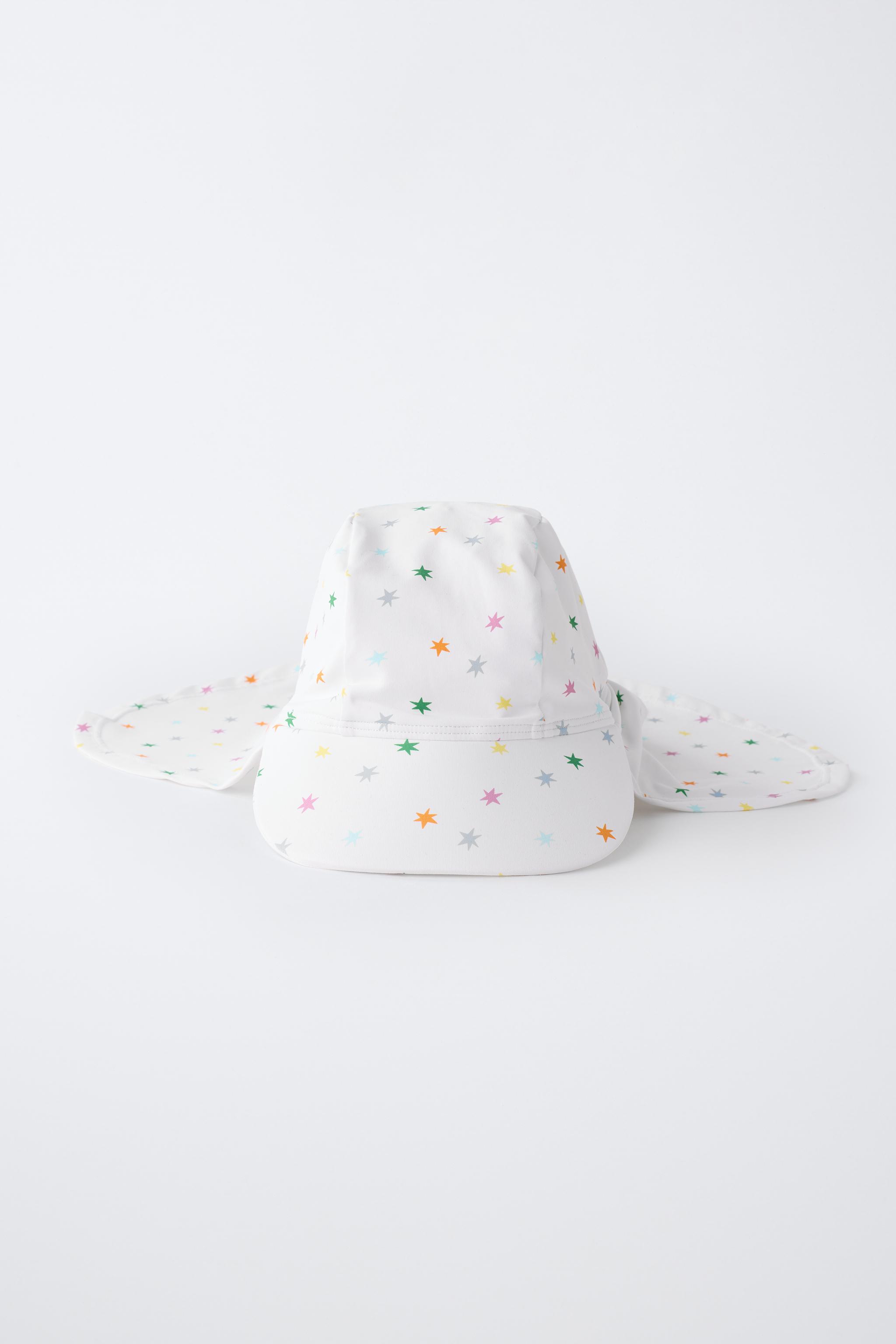 STAR SWIM HAT WITH NECK FLAP
